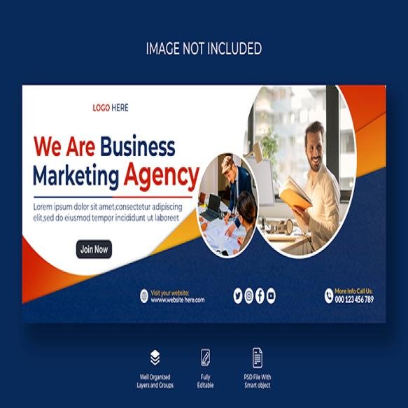 Creative Business Social Media Marketing Facebook Banner Web Template