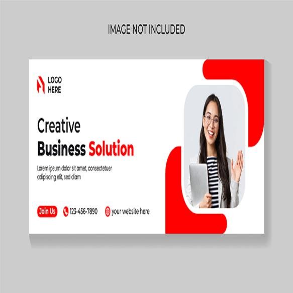 Creative Business Solution Facebook Cover Design Template