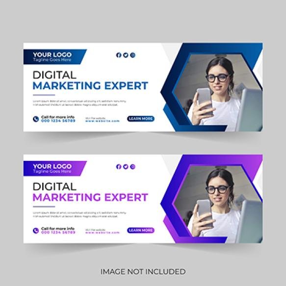 Creative Digital Marketing Agency Business Facebook Cover Photo Social Media Corporate Banner