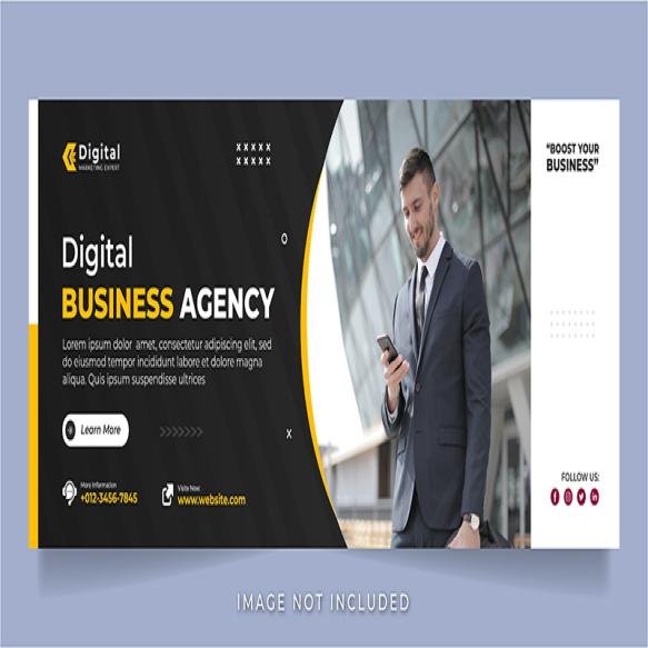 Digital Business Agency Facebook Cover Corporate Business Social Media Post Banner Template