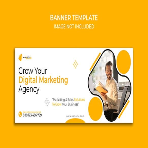 Digital Business Marketing Social Media Post Banner