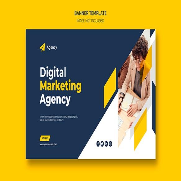 Digital Business Marketing Web Banner Template