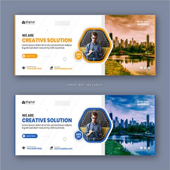 Digital Marketing Agency Corporate Business Facebook Cover Social Media Post Banner