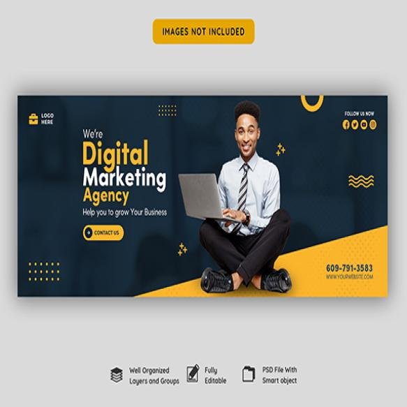 Digital Marketing Agency Corporate Facebook Cover Template (2)