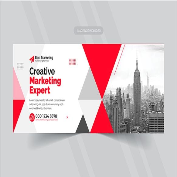 Digital Marketing Agency Corporate Facebook Cover Template Eps