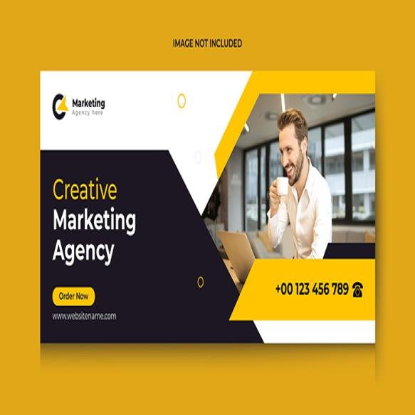 Digital Marketing Agency Facebook Cover Page Web Banner Template