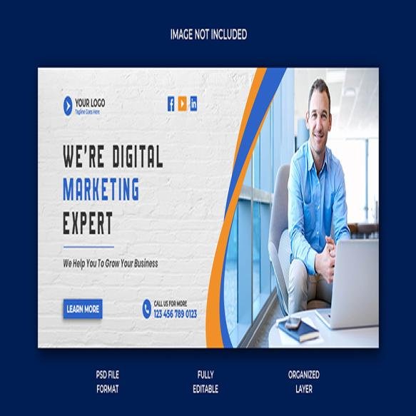 Digital Marketing Agency Facebook Cover Post Corporate Social Media Web Banner Design Premium Psd
