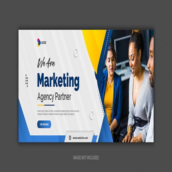 Digital Marketing Agency Facebook Cover Template Design