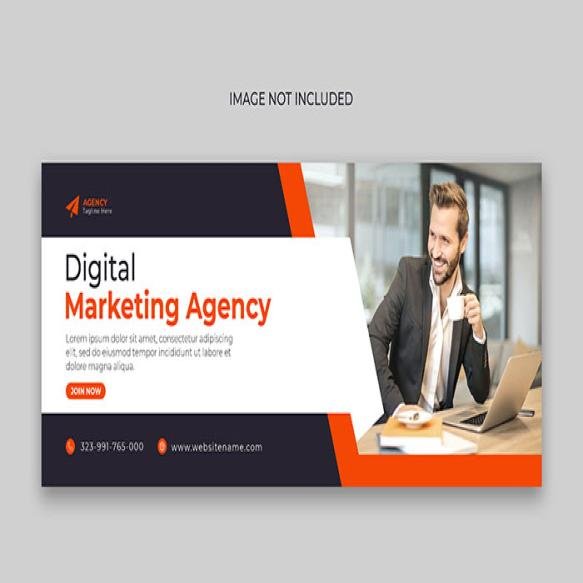 Digital Marketing Agency Facebook Cover Web Banner Template