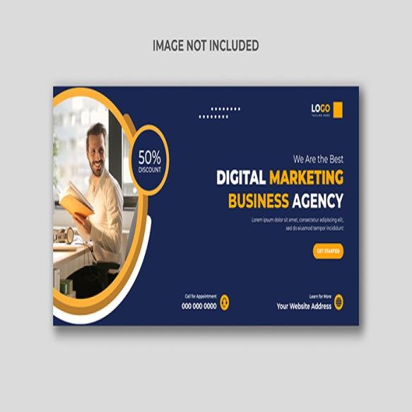 Digital Marketing Agency Social Media Cover Web Banner Template