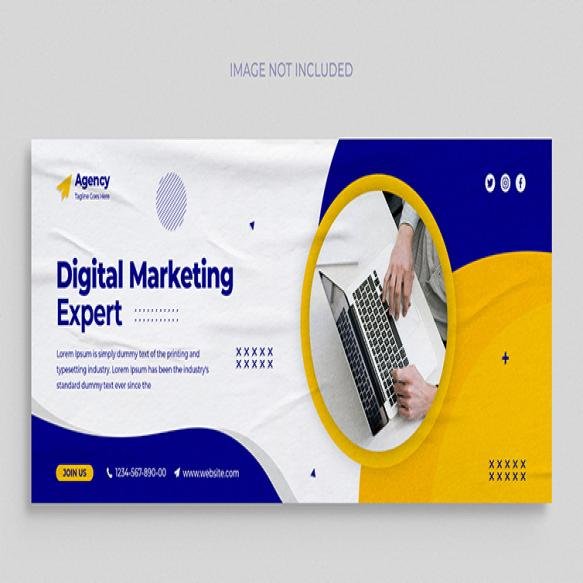 Digital Marketing Agency Social Media Instagram Web Banner Template