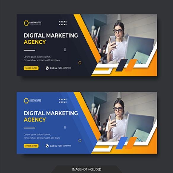 Digital Marketing Corporate Social Media Facebook Cover Template (3)