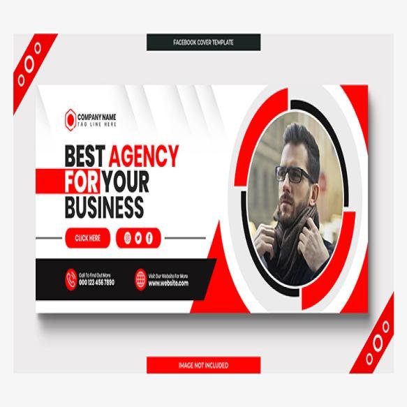 Digital Marketing Corporate Social Media Facebook Cover Web Banner Template