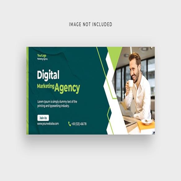 Digital Marketing Facebook Cover Design Template