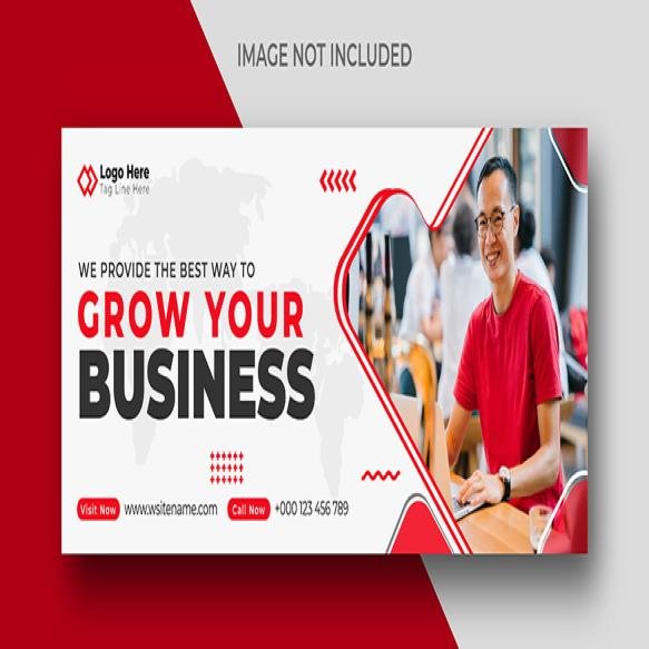 Digital Marketing Facebook Cover Web Banner Post Template