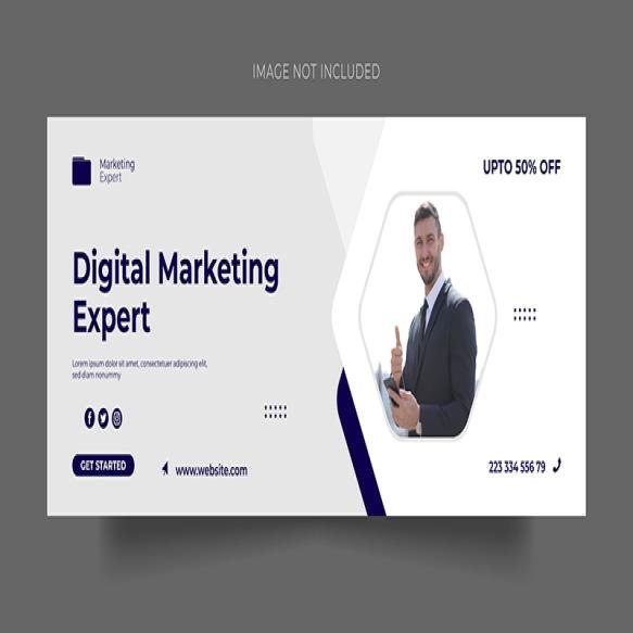 Digital Marketing Facebook Cover Web Banner Social Media Banner Template