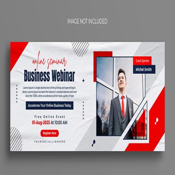 Digital Marketing Live Webinar Corporate Facebook Cover Template