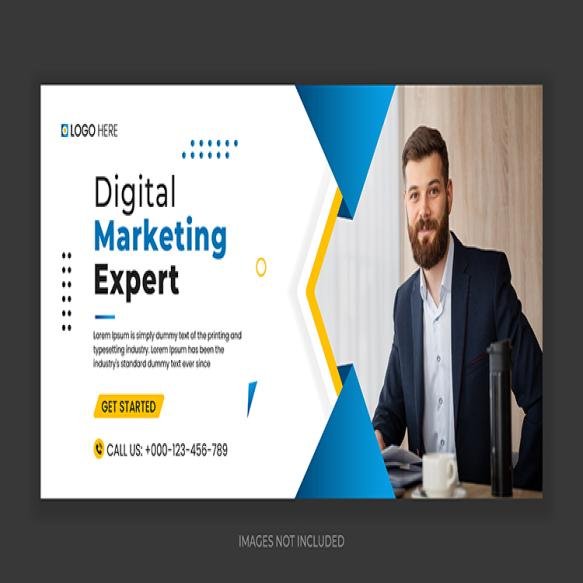 Digital Marketing Social Media Facebook Cover Banner Template