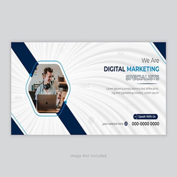 Digital Marketing Specialist Facebook Cover Social Media Post Banner Template