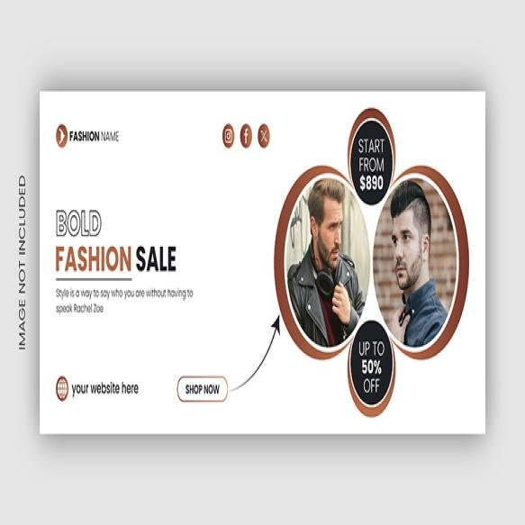 Discount Fashion Sale Facebook Cover Design