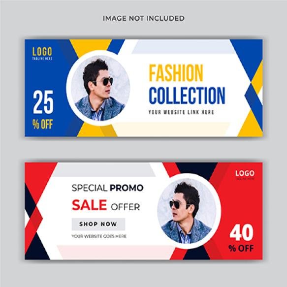 Fashion Sale Facebook Cover Page Banner Template