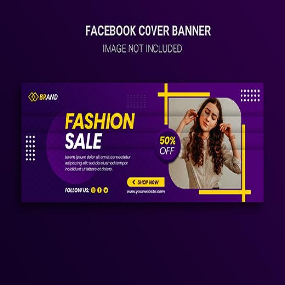 Fashion Sale Social Media Banner Facebook Cover Template