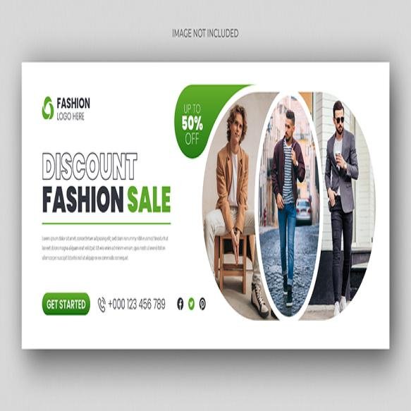 Fashion Sale Social Media Facebook Cover Design Template
