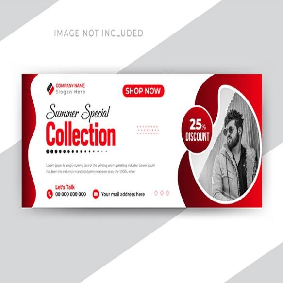 Fashion Sale Social Media Facebook Cover Web Banner Template