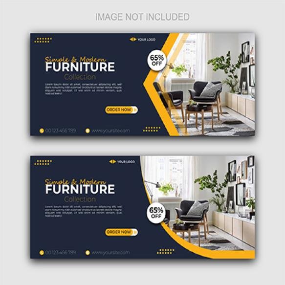 Free Vector Flat Design Furniture Banner Template