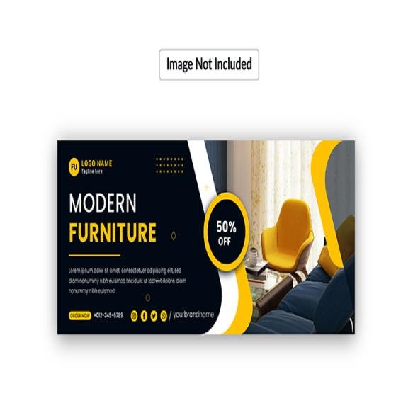 Furniture Facebook Cover Web Banner Template Premium Vector (1)