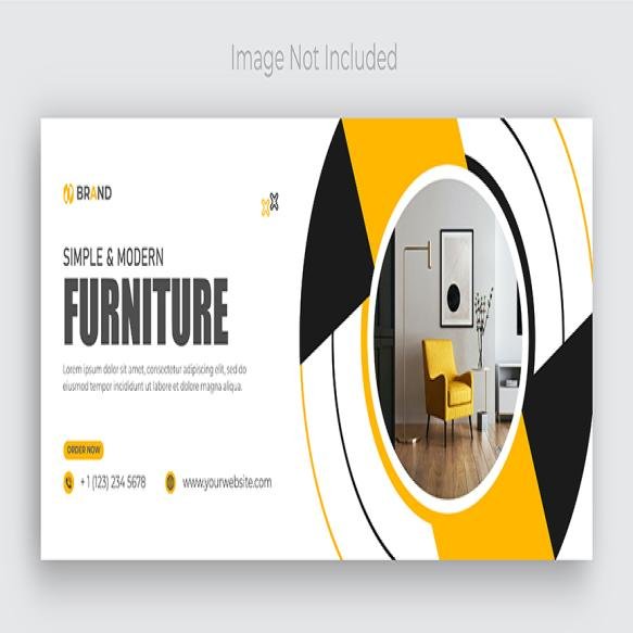 Furniture Sale Facebook Cover Page Social Media Design Template