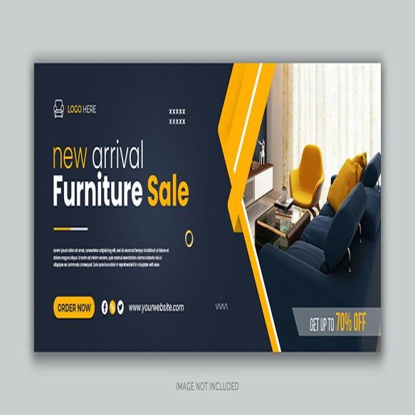 Furniture Sale Social Media Facebook Cover Template