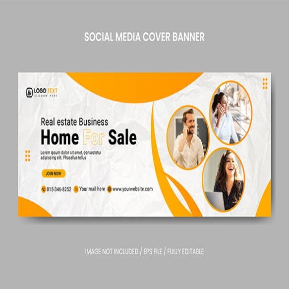 Home Sale Real Estate Facebook Cover Web Banner Template Real Estate Business Real Estate Web Banner