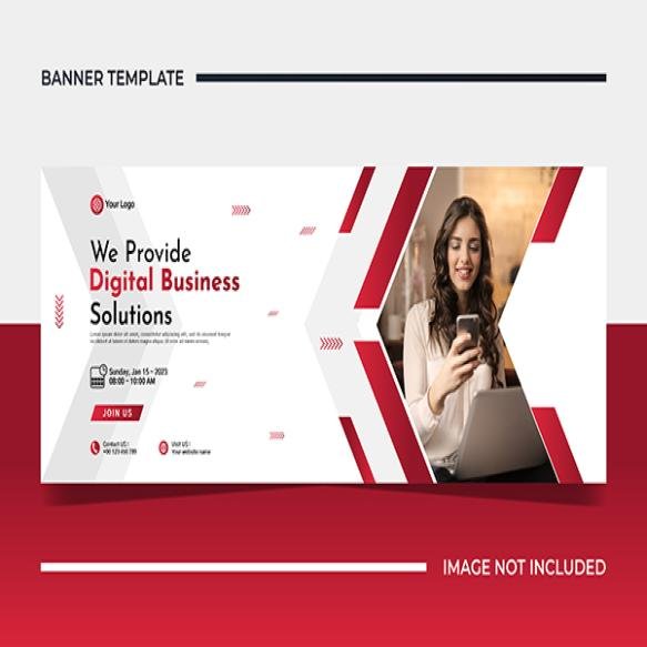 Modern Banner Template Design Business Webinar