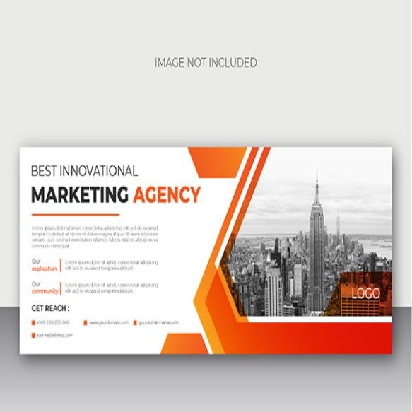 Modern Business Facebook Cover Design Template Web Banner