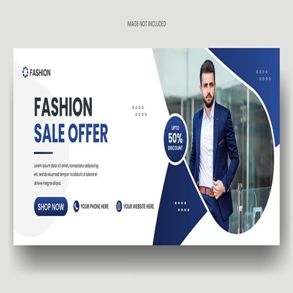 New Season Fashion Sale Facebook Cover Web Banner Template