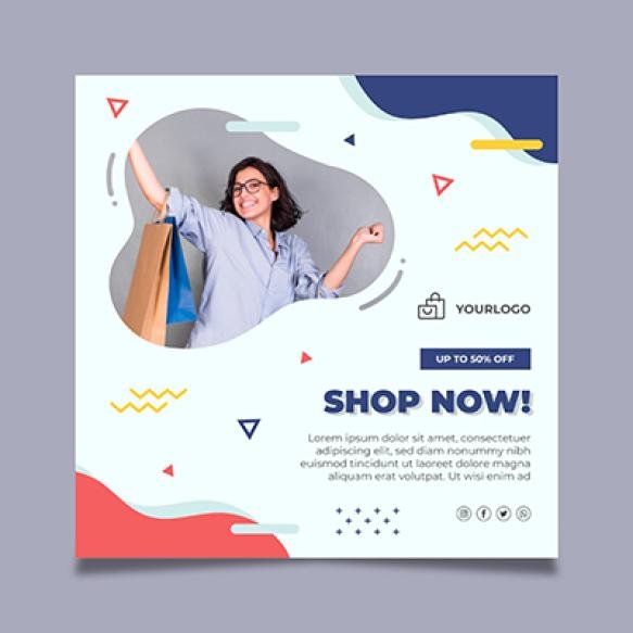 Online Shopping Flyer Template