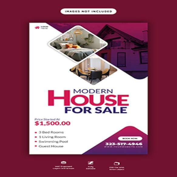 Poster Modern House Sale Sale