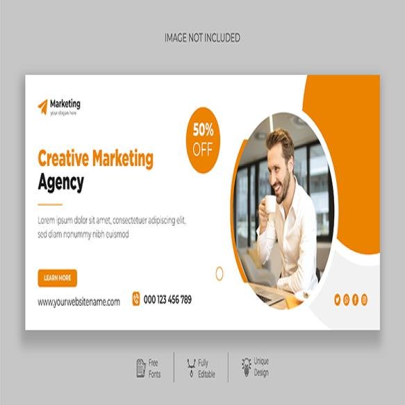 Professional Digital Marketing Agency Banner Template Premium Vector