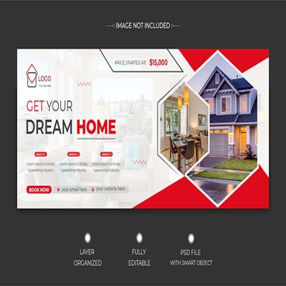 Real Estate Facebook Timeline Cover Banner Design
