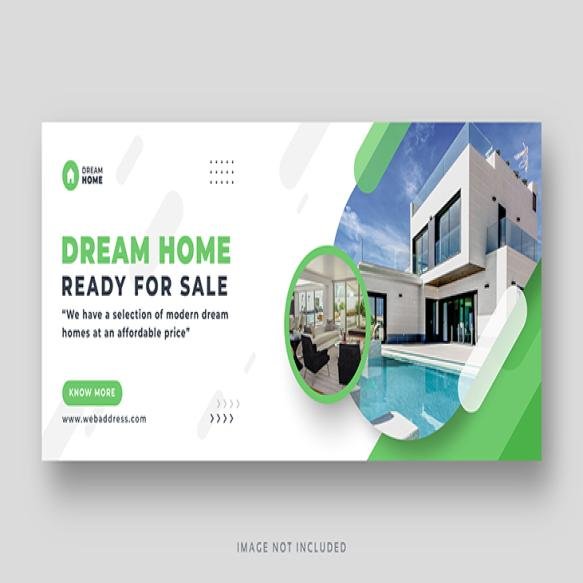 Real Estate Home Sale Social Media Cover Web Banner