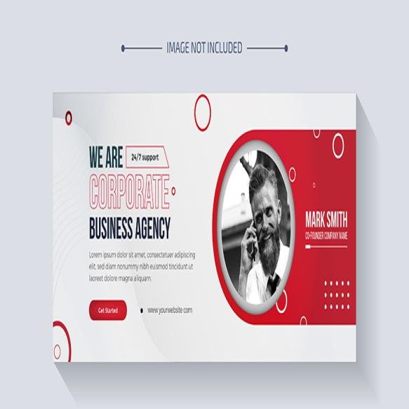 Web Banner Business Agency Social Media Facebook Cover Banner Template