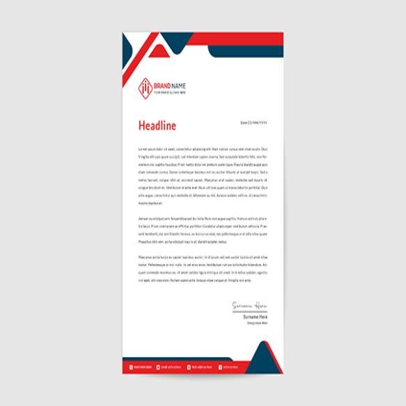 Abstract Geometric Real Estate Letterhead