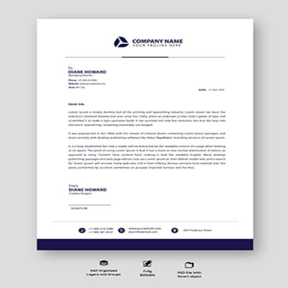Blue White Professional Letterhead (2)