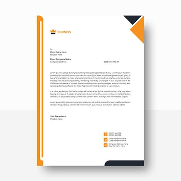 Business Letterhead Design Template Letterhead A4