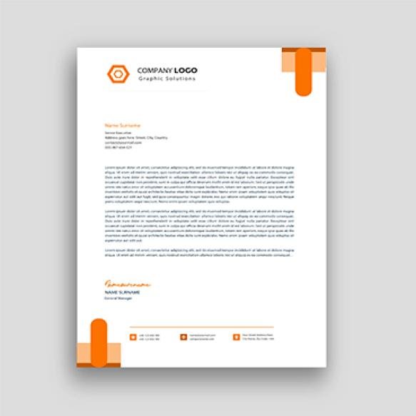Business Letterhead Design With Free Vector