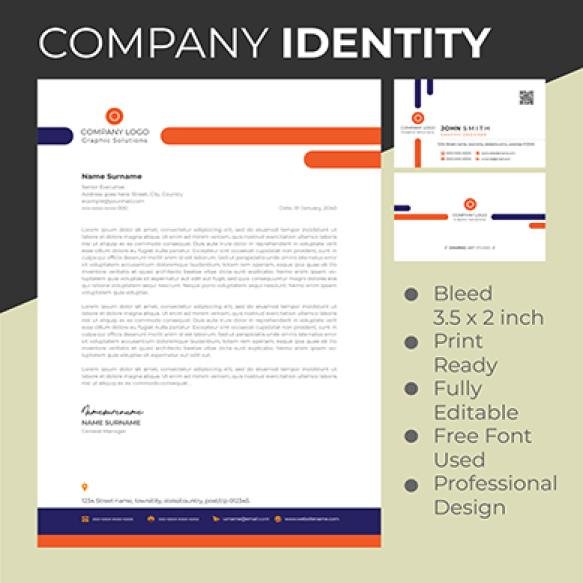 Company Corporate Identity Vector Template Design