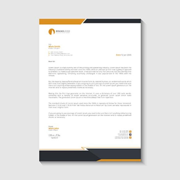 Company Letterhead Design Template (1)