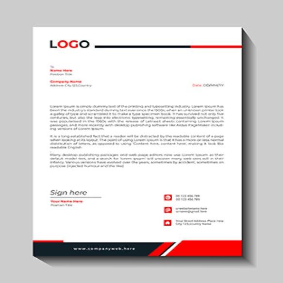 Company Letterhead Design Template