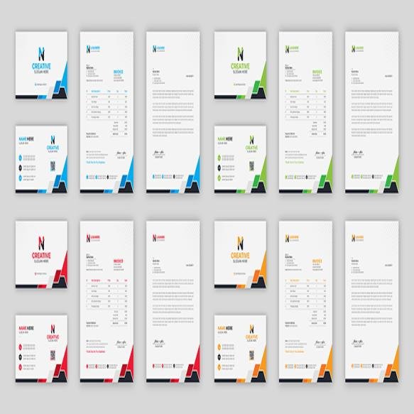 Corporate Branding Identity Design Includes Business Card Invoices Letterhead Design